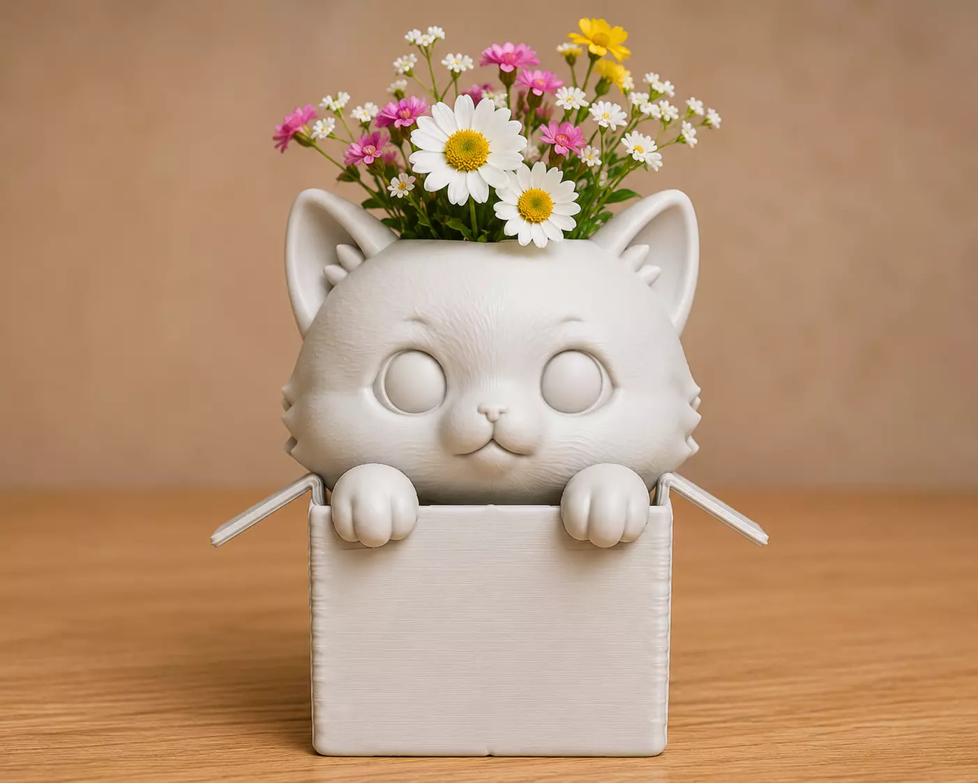 Cute Cat Holder 3D print model