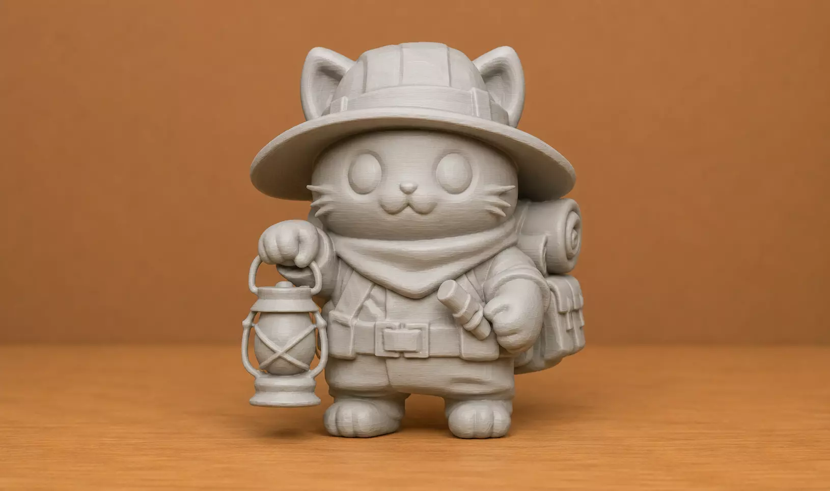 Camping Cat 3D print model