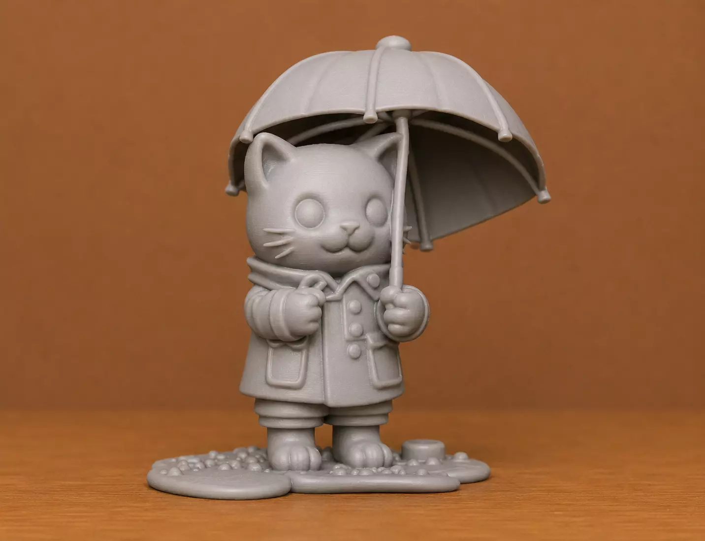 Rainy Day Cat 3D print model
