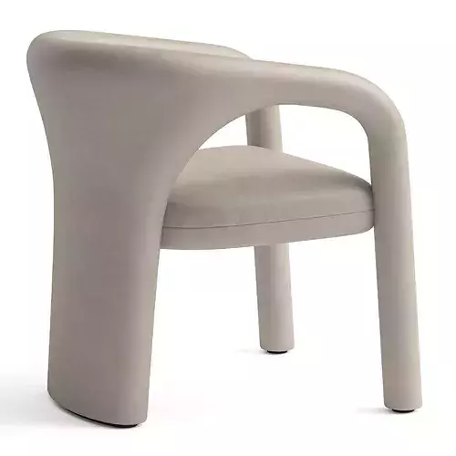 Baxter Aimee chair 3D model 4