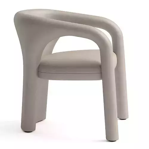 Baxter Aimee chair 3D model 6
