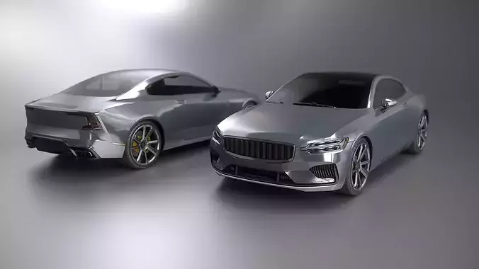 Modern Electric EV Sedan - Nordic Style - 4 LODs UE Unity