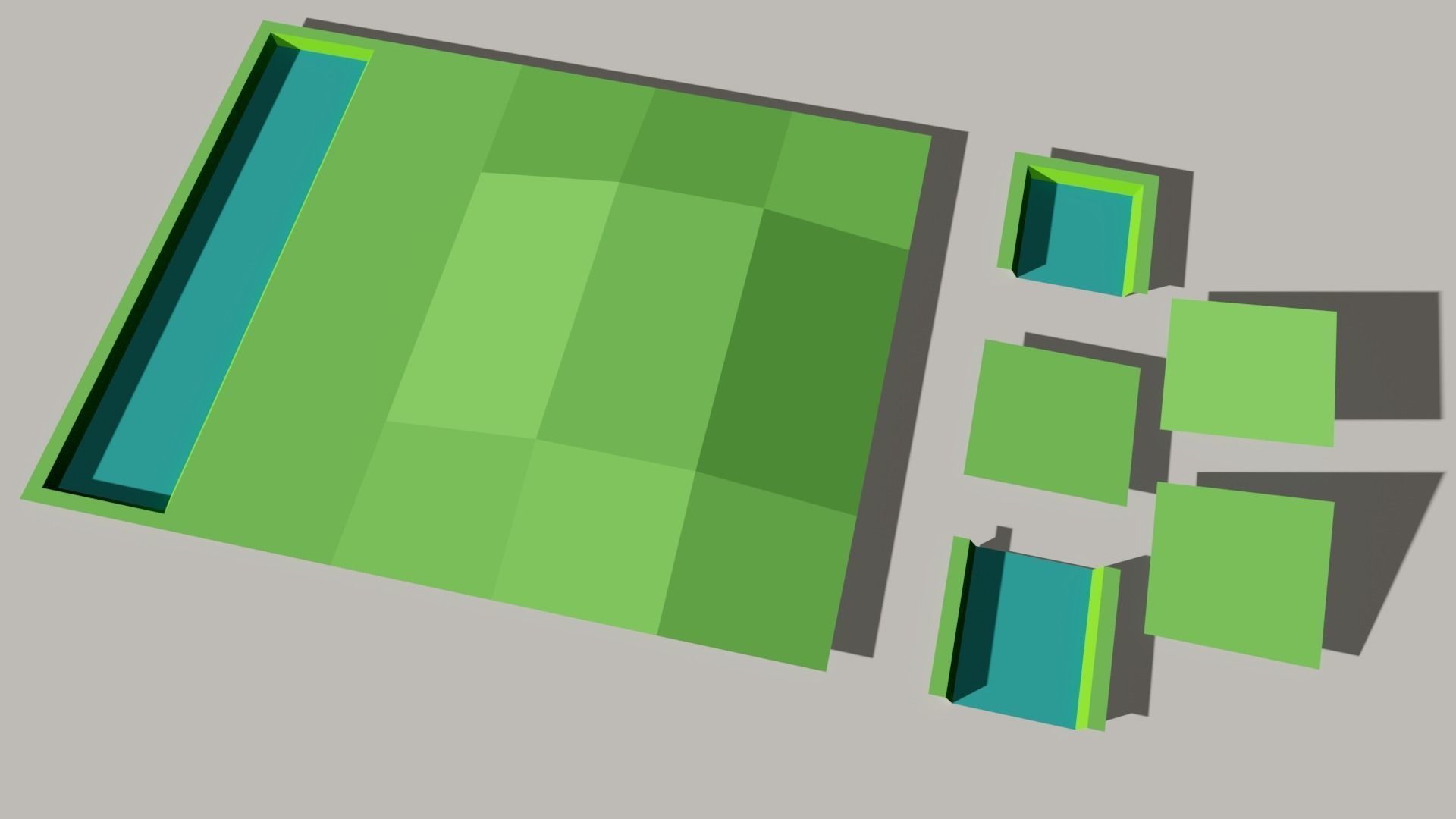 Simple Poly Farm Low-poly 3D model_7