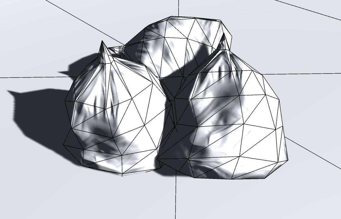 Garbage Bag Low-poly 3D model_3