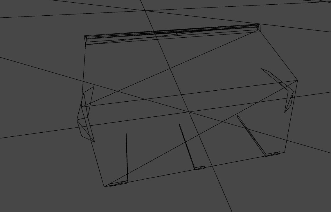 Trash Container  Low-poly 3D model_4