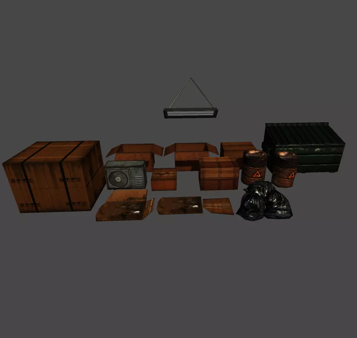 Game Assets Low-poly 3D model_0