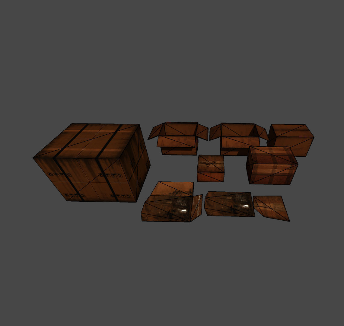 Game Assets Low-poly 3D model_2