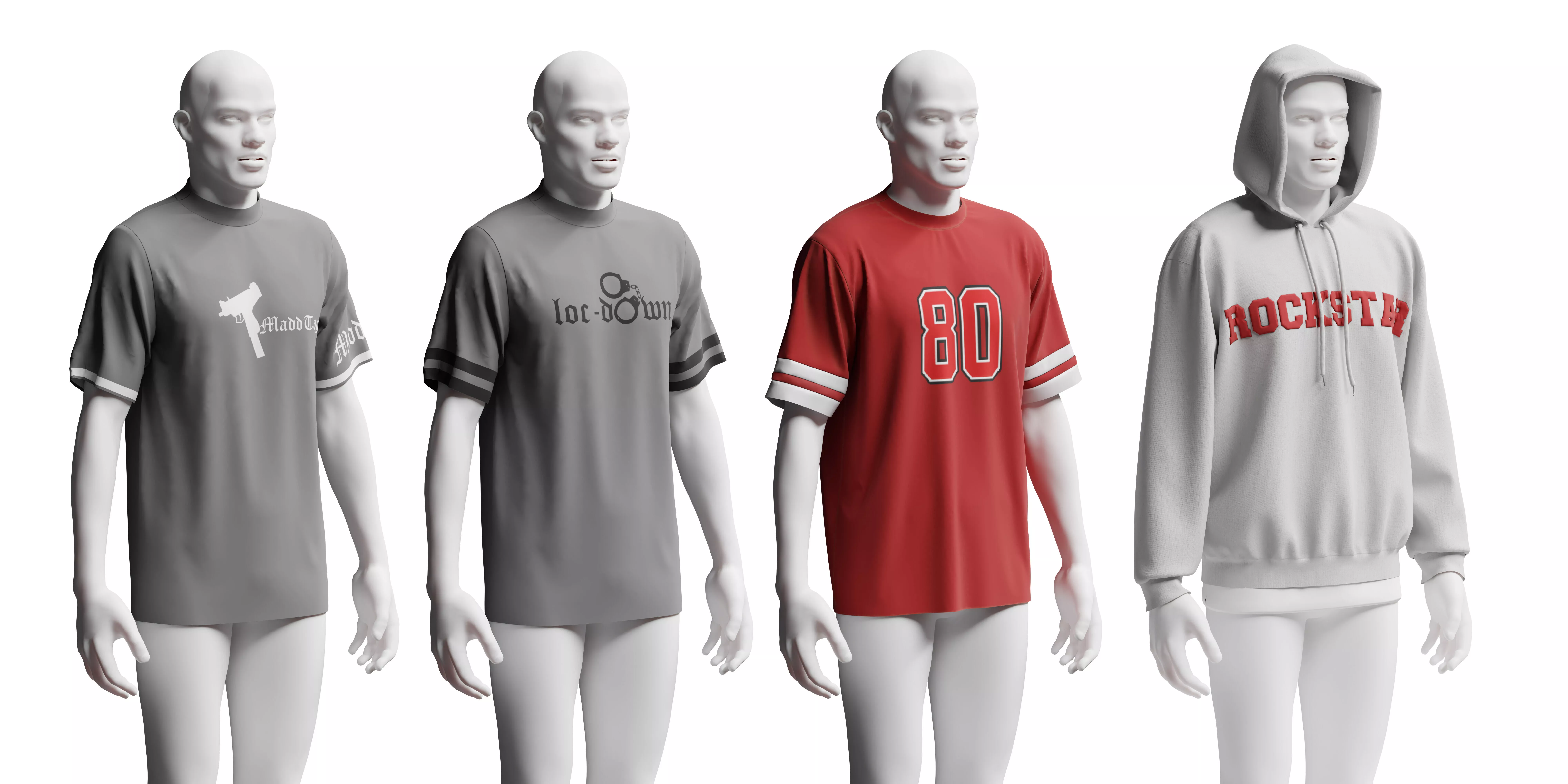 Set of Tops Free 3D model