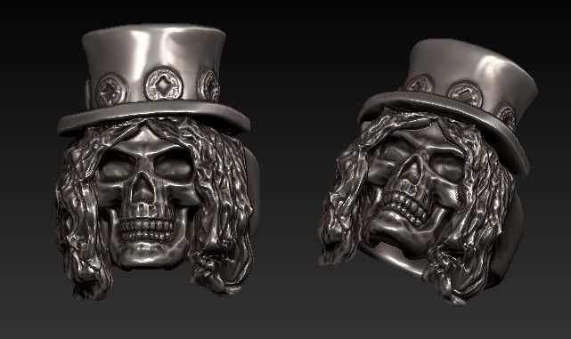 slash ring 3D print model_1