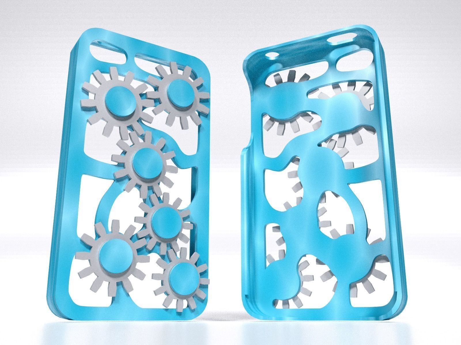 Mechanical Gears Iphone Case 4 4s 3D print model_2