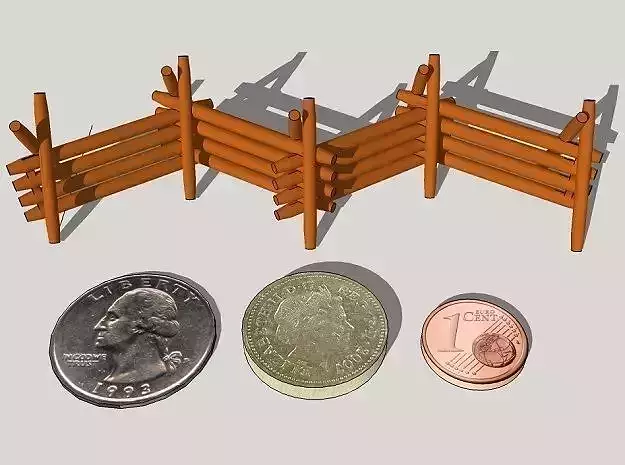 28mm-Scale Worm Fences