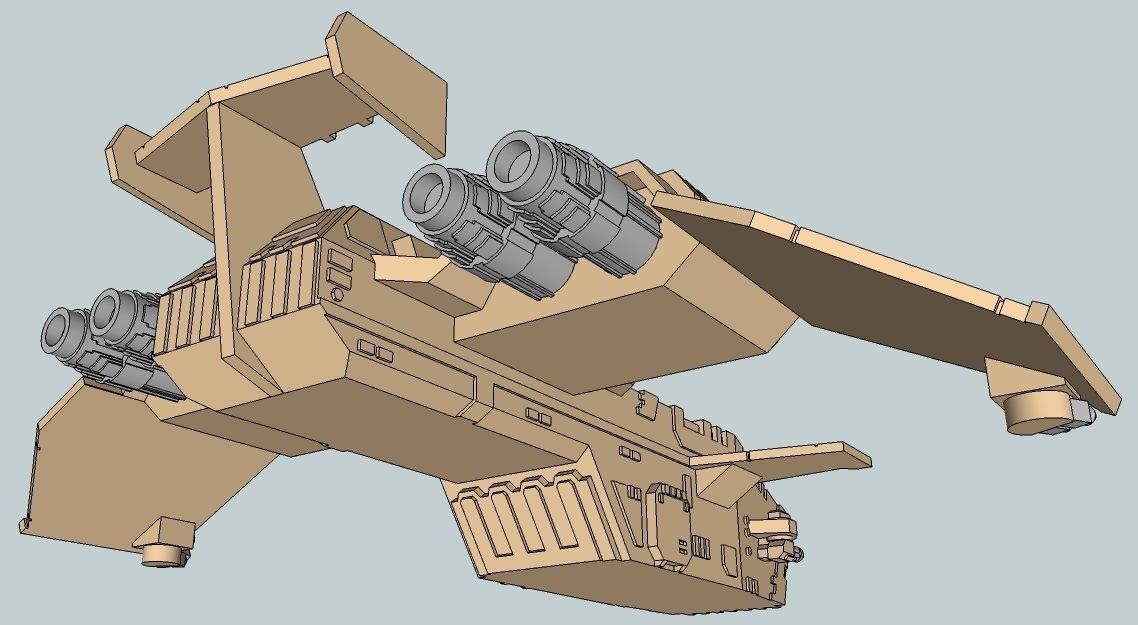 6mm and 8mm ThunderSquak Dropship 3D print model_5