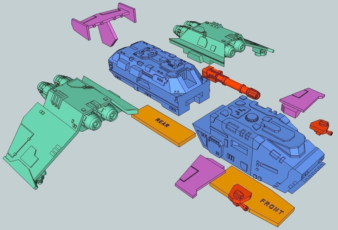 6mm and 8mm ThunderSquak Dropship 3D print model_9