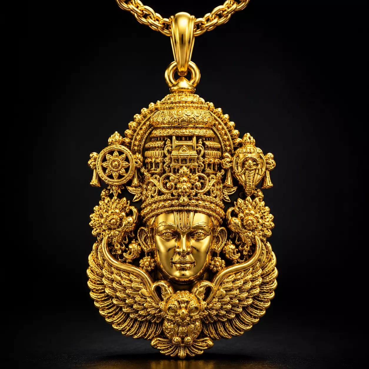 Divine Garuda Balaji Pendant 3D print model