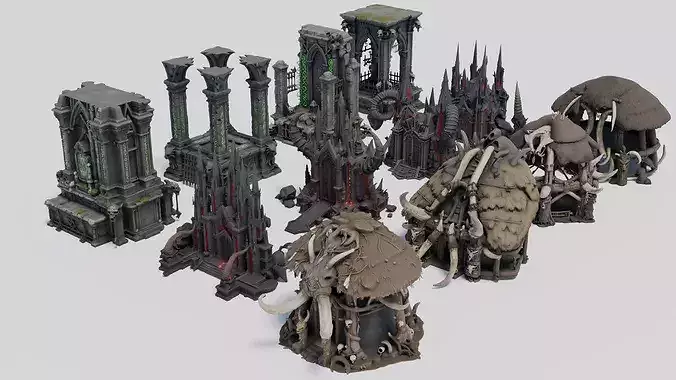 Dark Fantasy Architecture Asset Pack