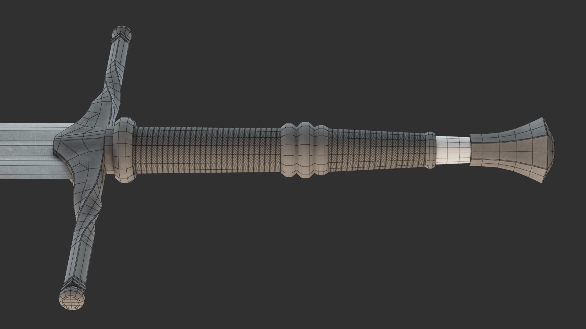 Whitcher Sword Low-poly 3D model_4