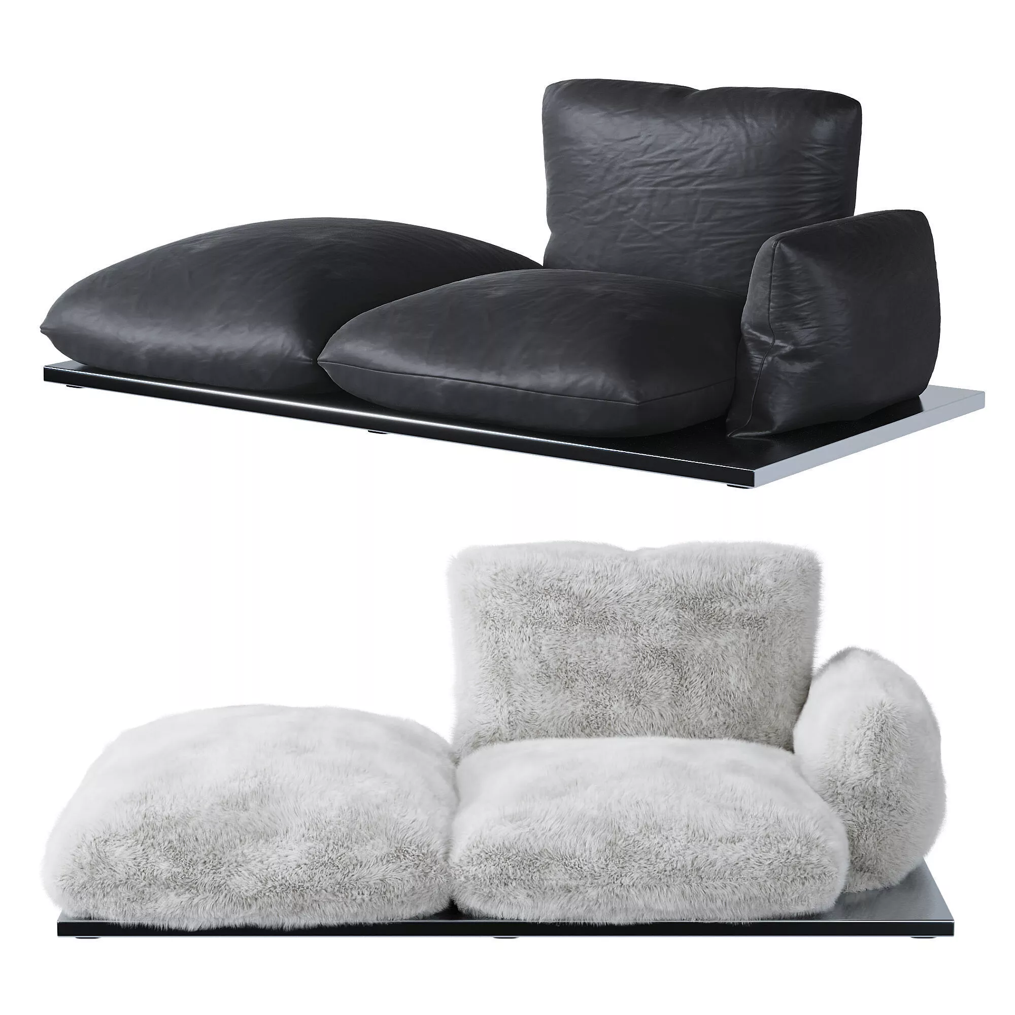 Aura armchair Low-poly 3D model