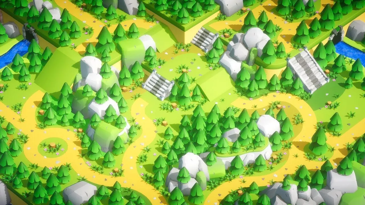 Tiny Fantasy Forest Pack Low-poly 3D model