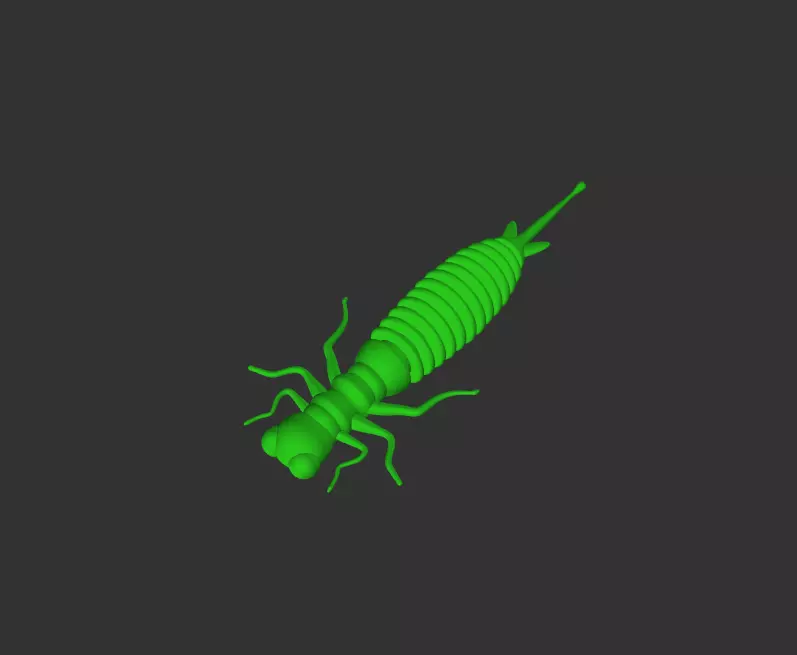 Larva Master Model for Mold Making Inspired Design 3D print model