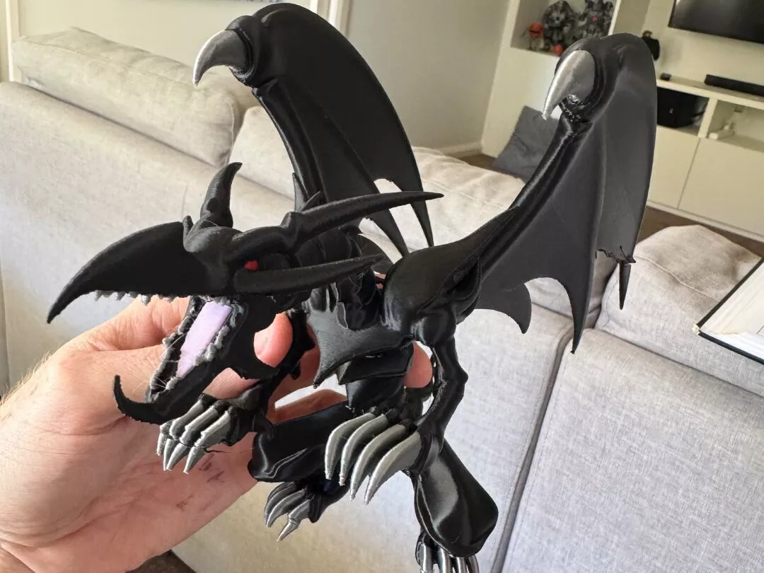 Red eyes black dragon YuGiOh 3D model 3D print model