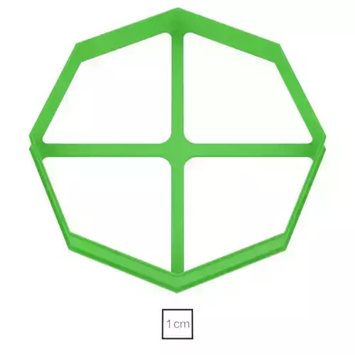 Octahedron cookie cutter for professional