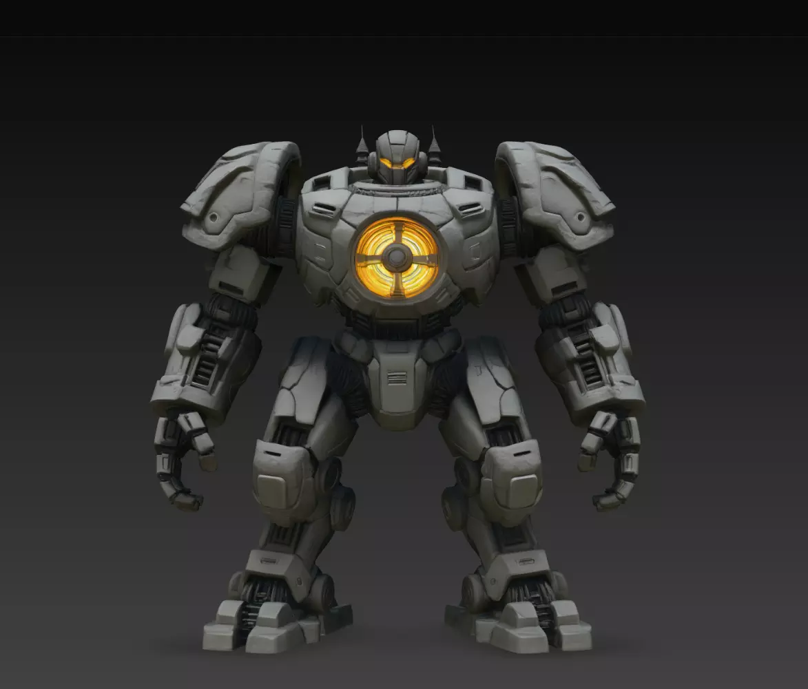 Solcore Colossus Mech STL Heavy Sci Fi Robot Model 3D print model