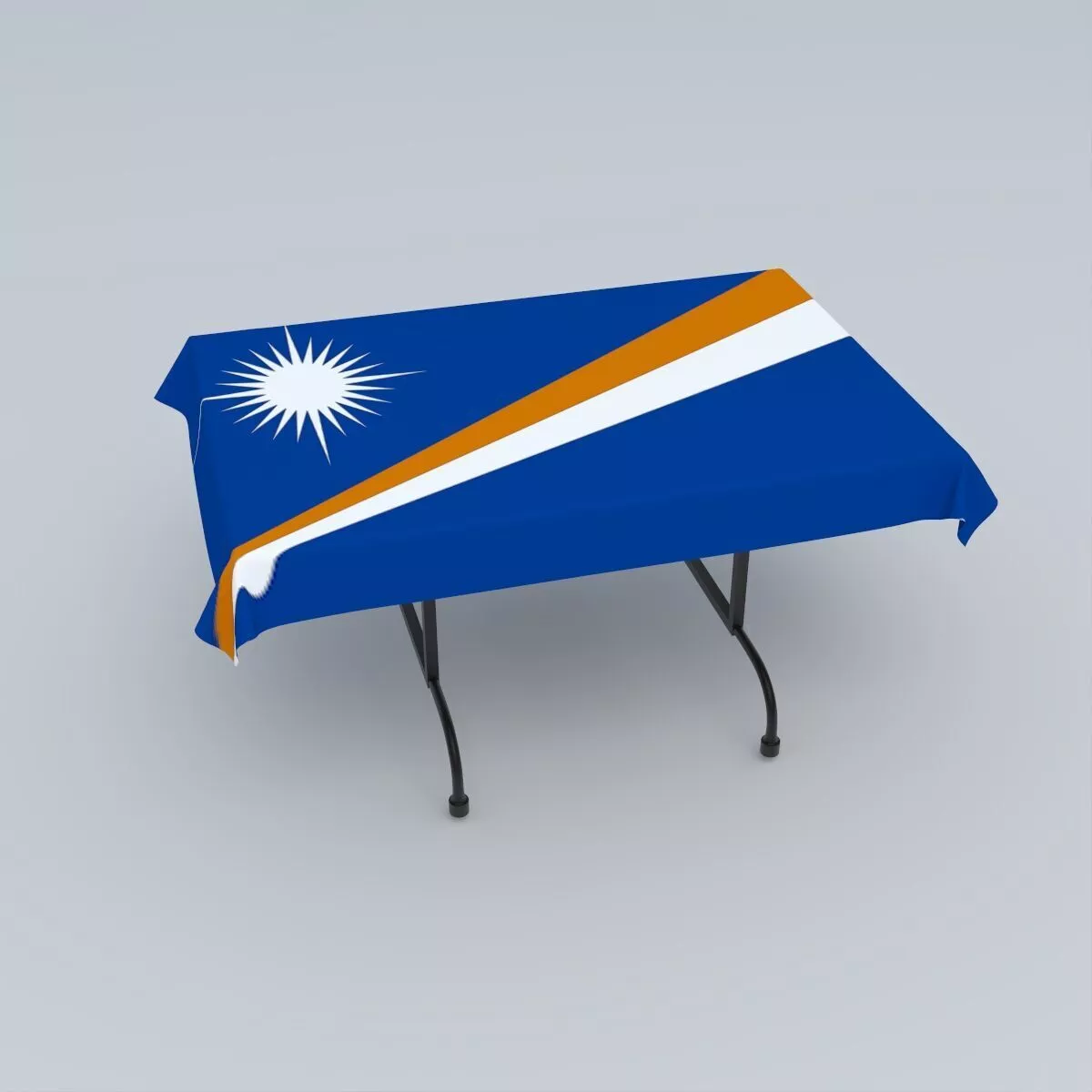 Flag of the Marshall Islands 3D model