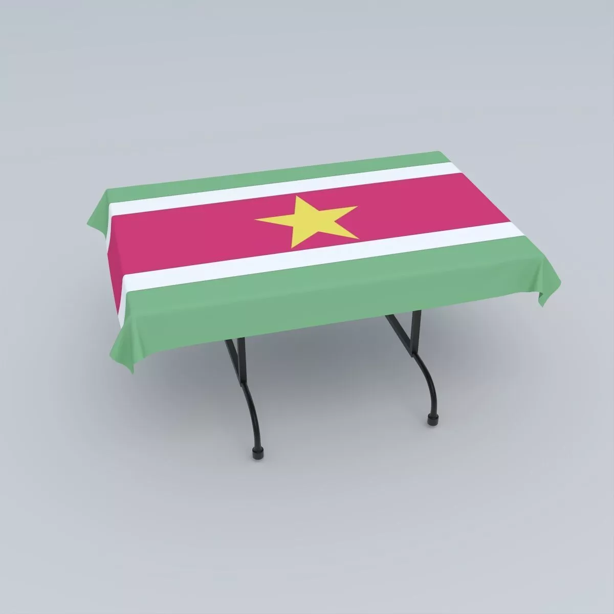 Flag of Suriname 3D model