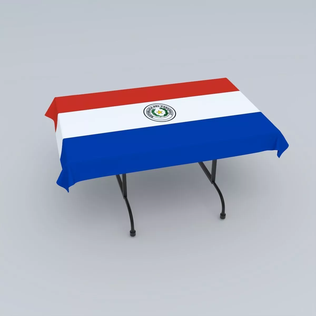 Flag of Paraguay 3D model