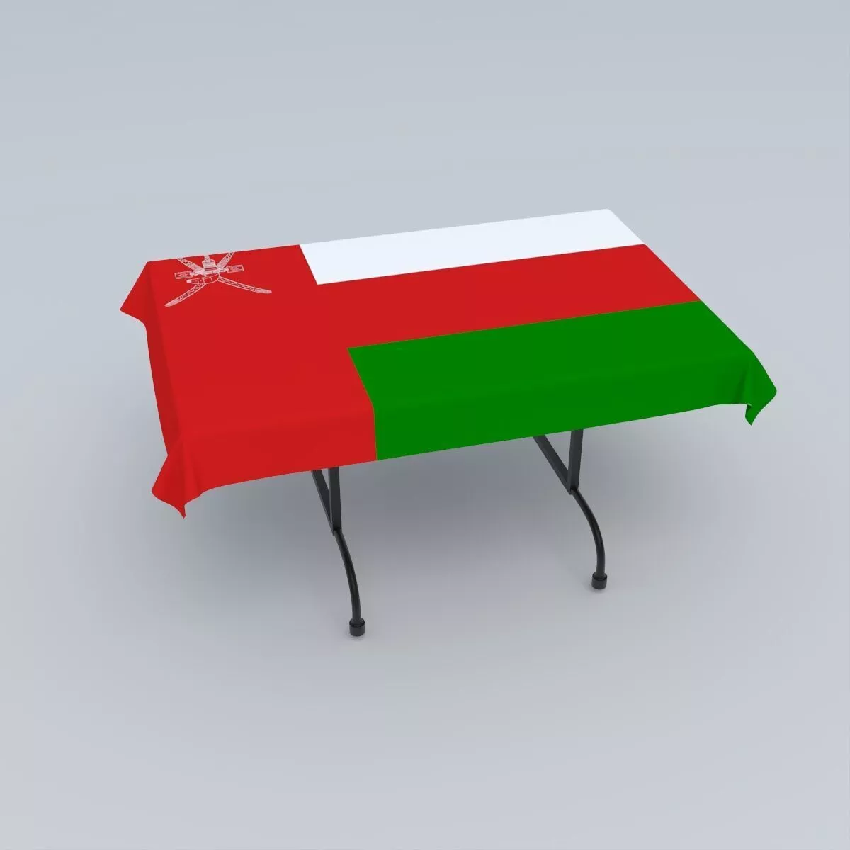 Flag of Oman 3D model