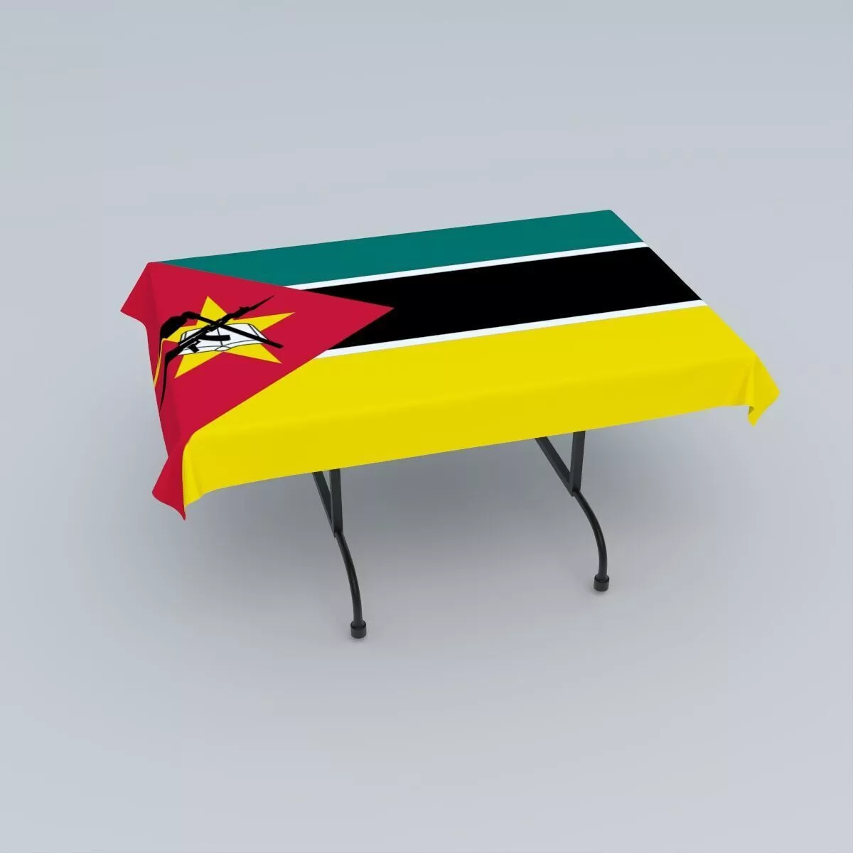 Flag of Mozambique 3D model