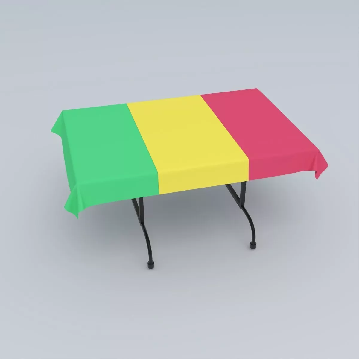 Flag of Mali 3D model