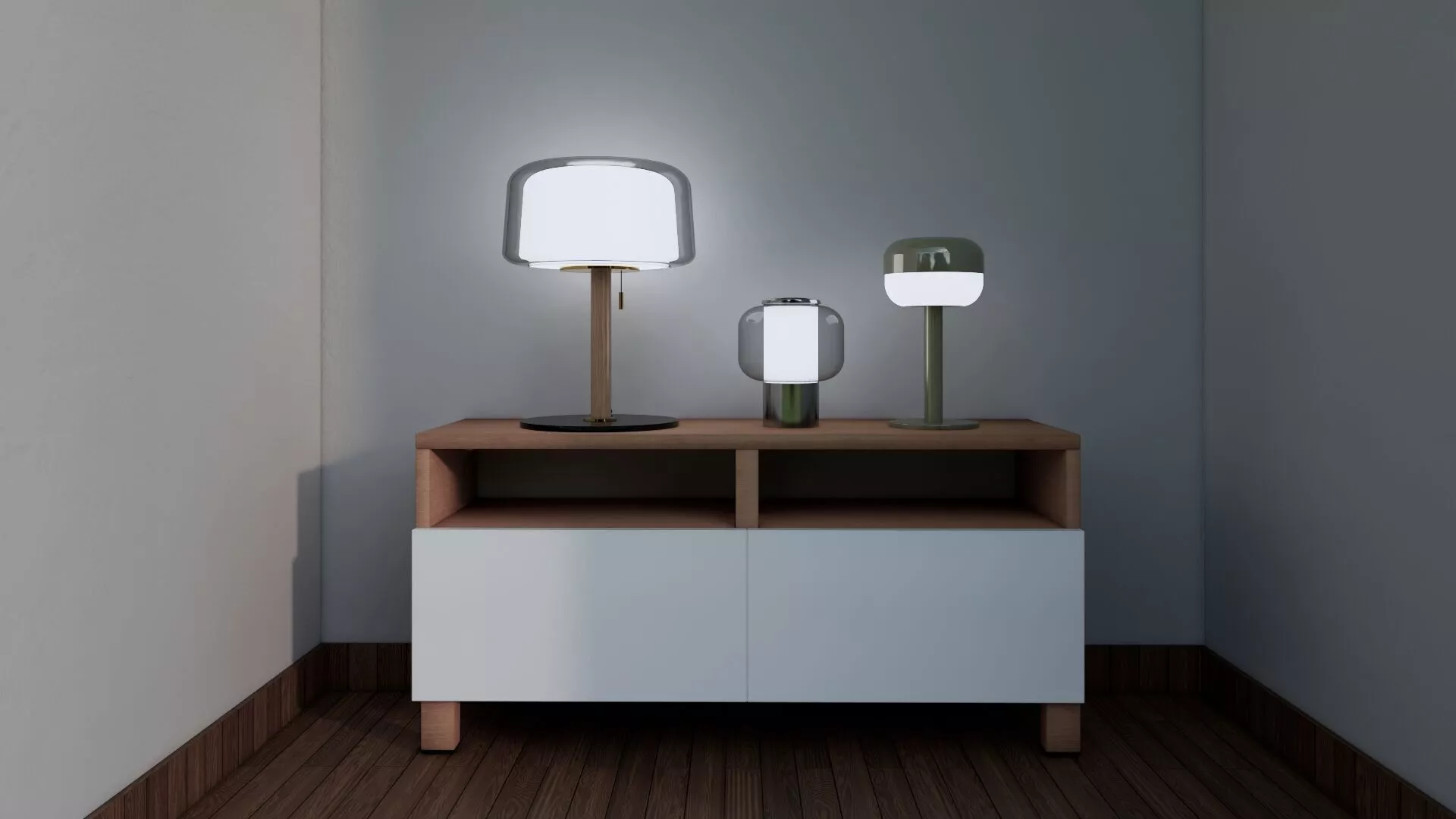 Modern IKEA Lighting Bundle x3 Fully Optimized for Enscape 3D model