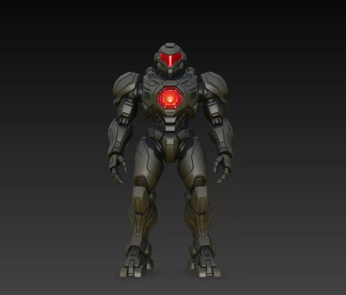 Ravager Core War Droid STL Sci Fi Combat Robot Model 3D print model
