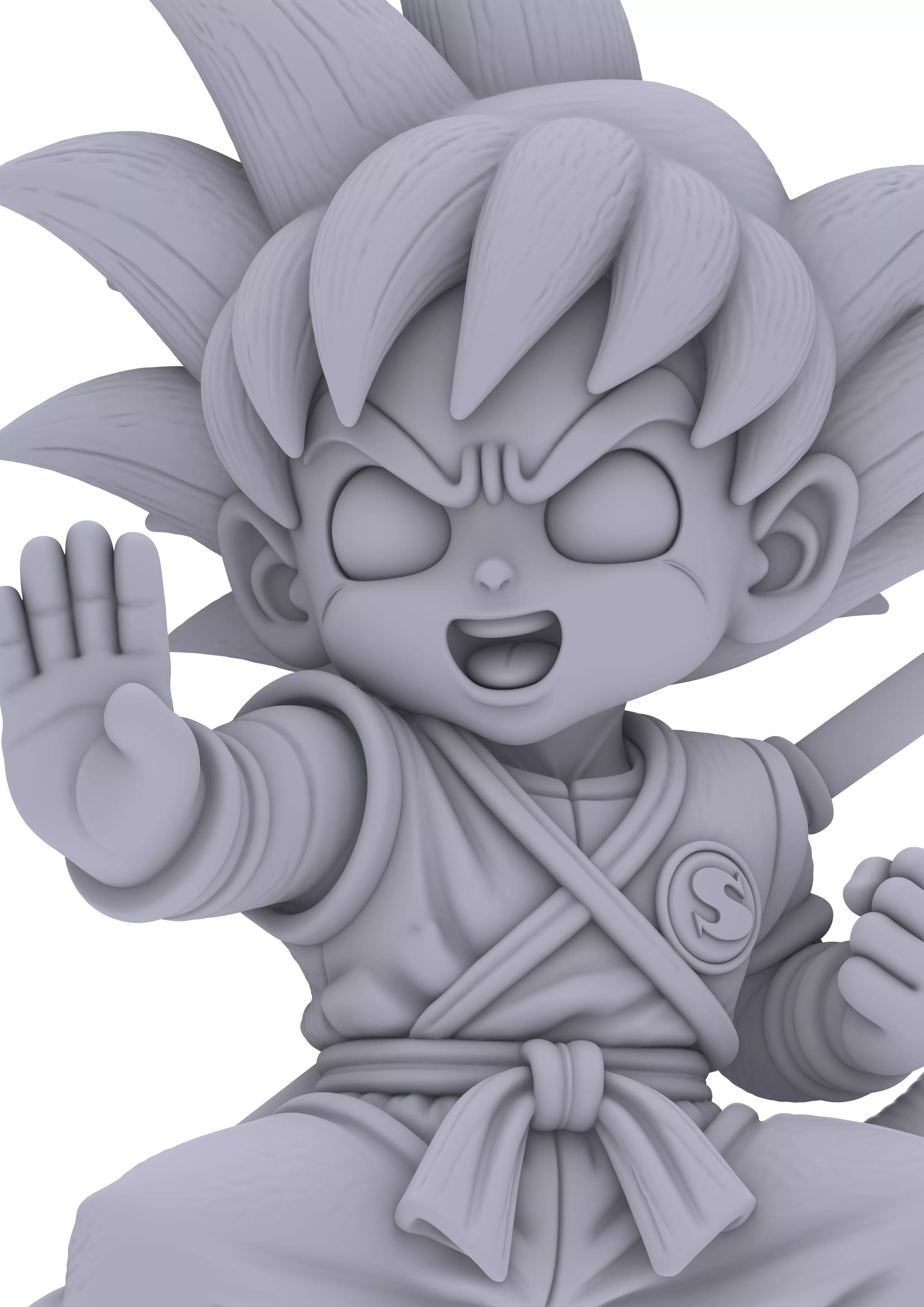 Sweet Mini Sun Goku Chibi 3D print model