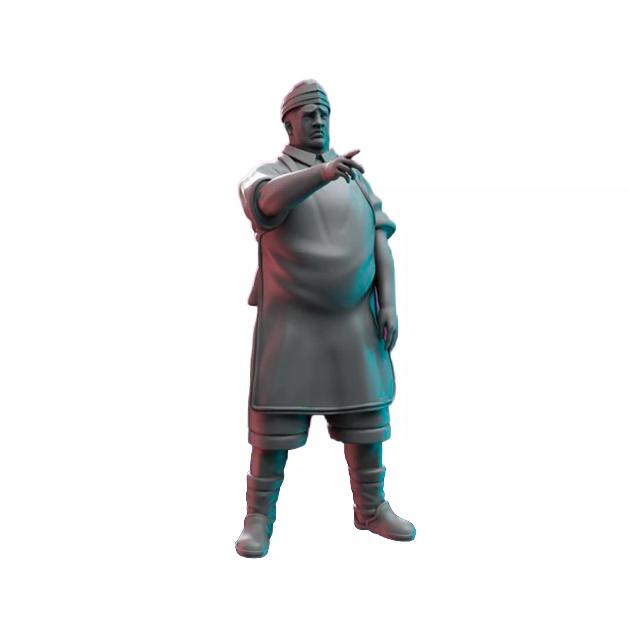 Npc Hotdogseller 3D Print STL Miniature RPG 3D print model