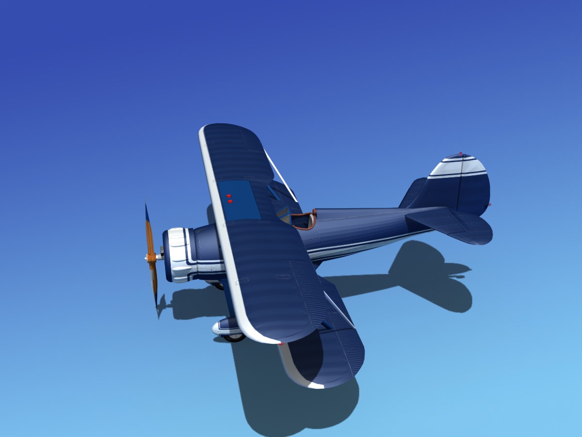 Waco YMF-5 V01 3D model_9