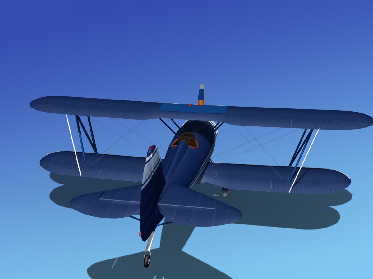 Waco YMF-5 V01 3D model_7