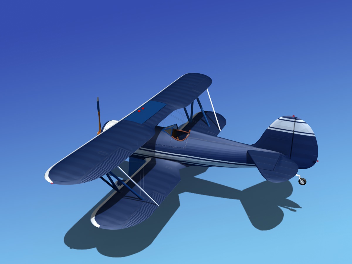 Waco YMF-5 V01 3D model_8