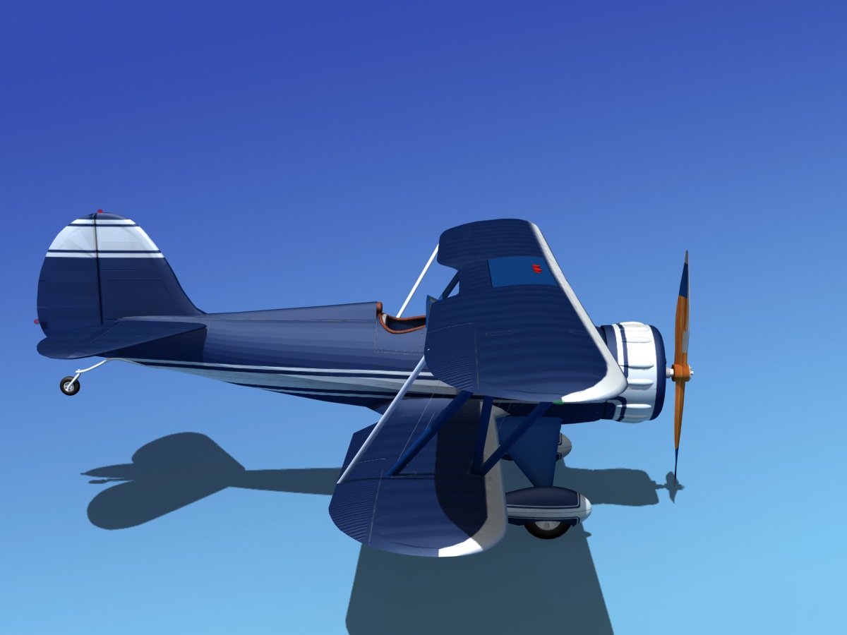 Waco YMF-5 V01 3D model_4