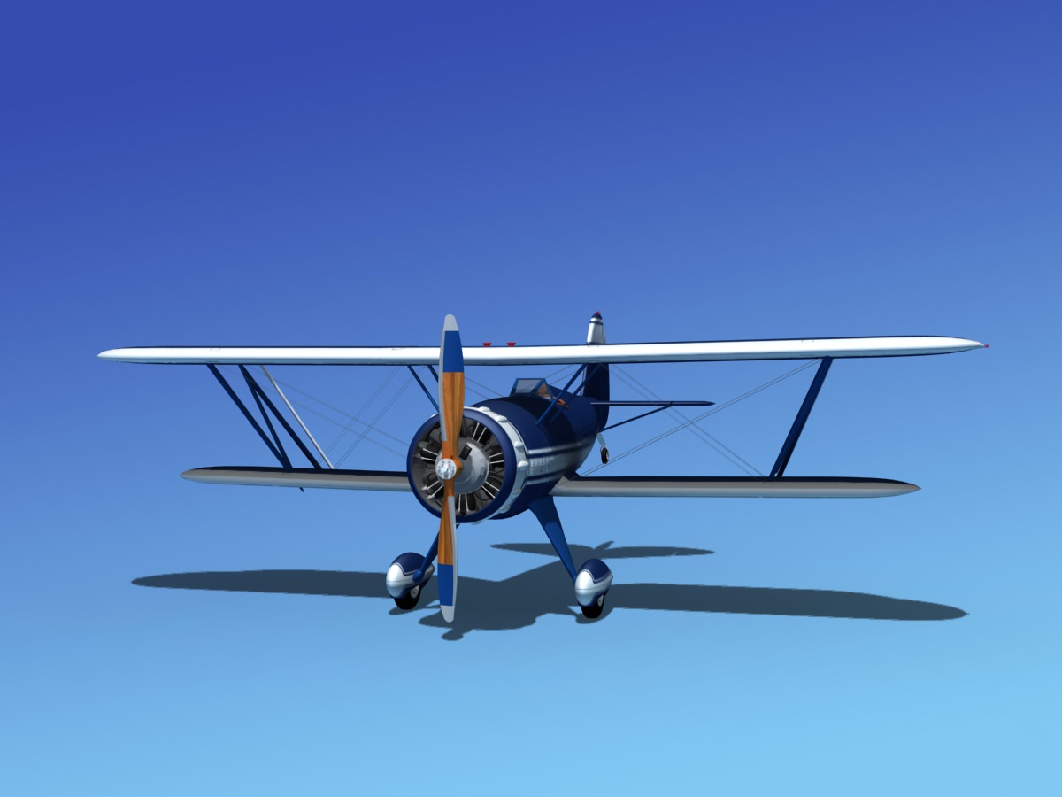 Waco YMF-5 V01 3D model_2