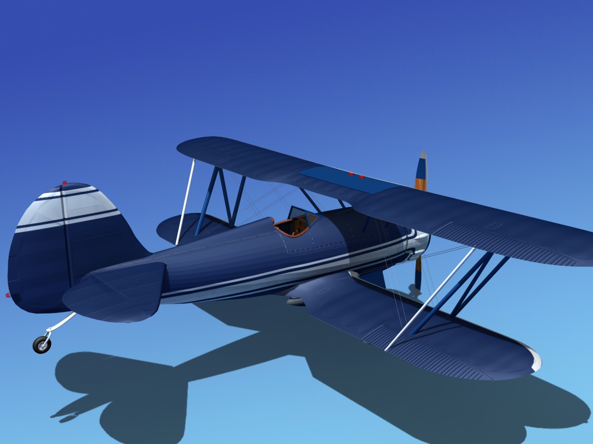 Waco YMF-5 V01 3D model_5