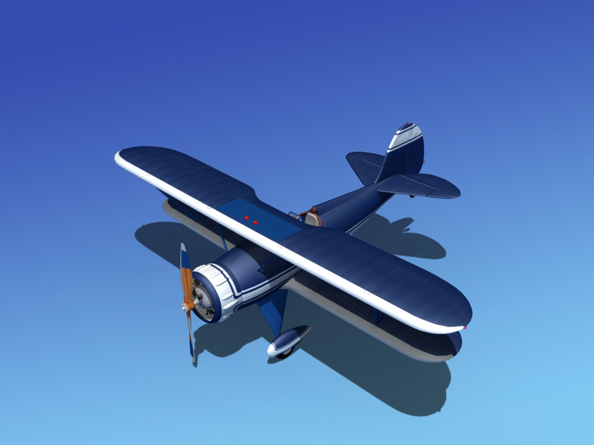 Waco YMF-5 V01 3D model_10