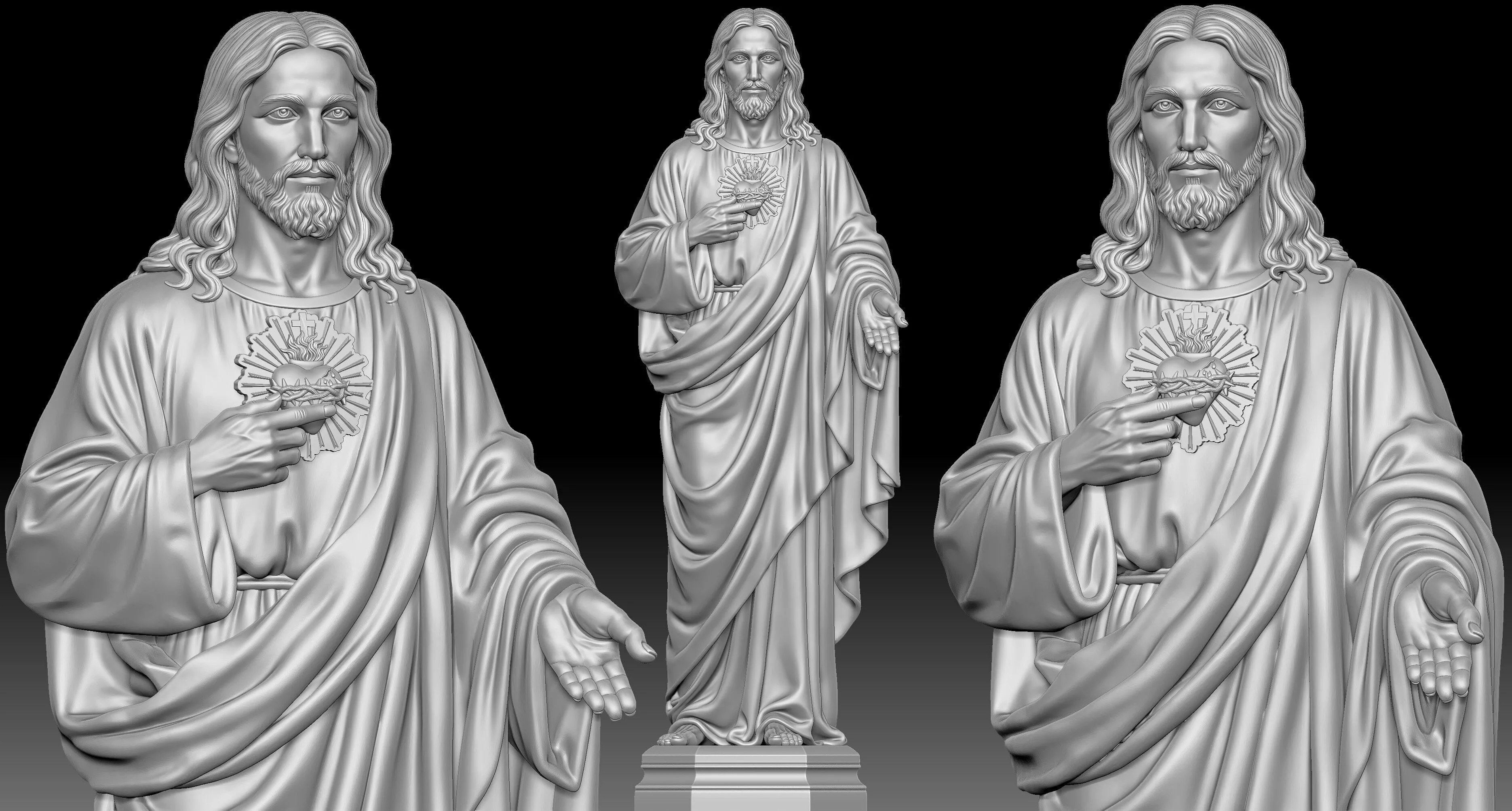 Jesus Statue 3D print model