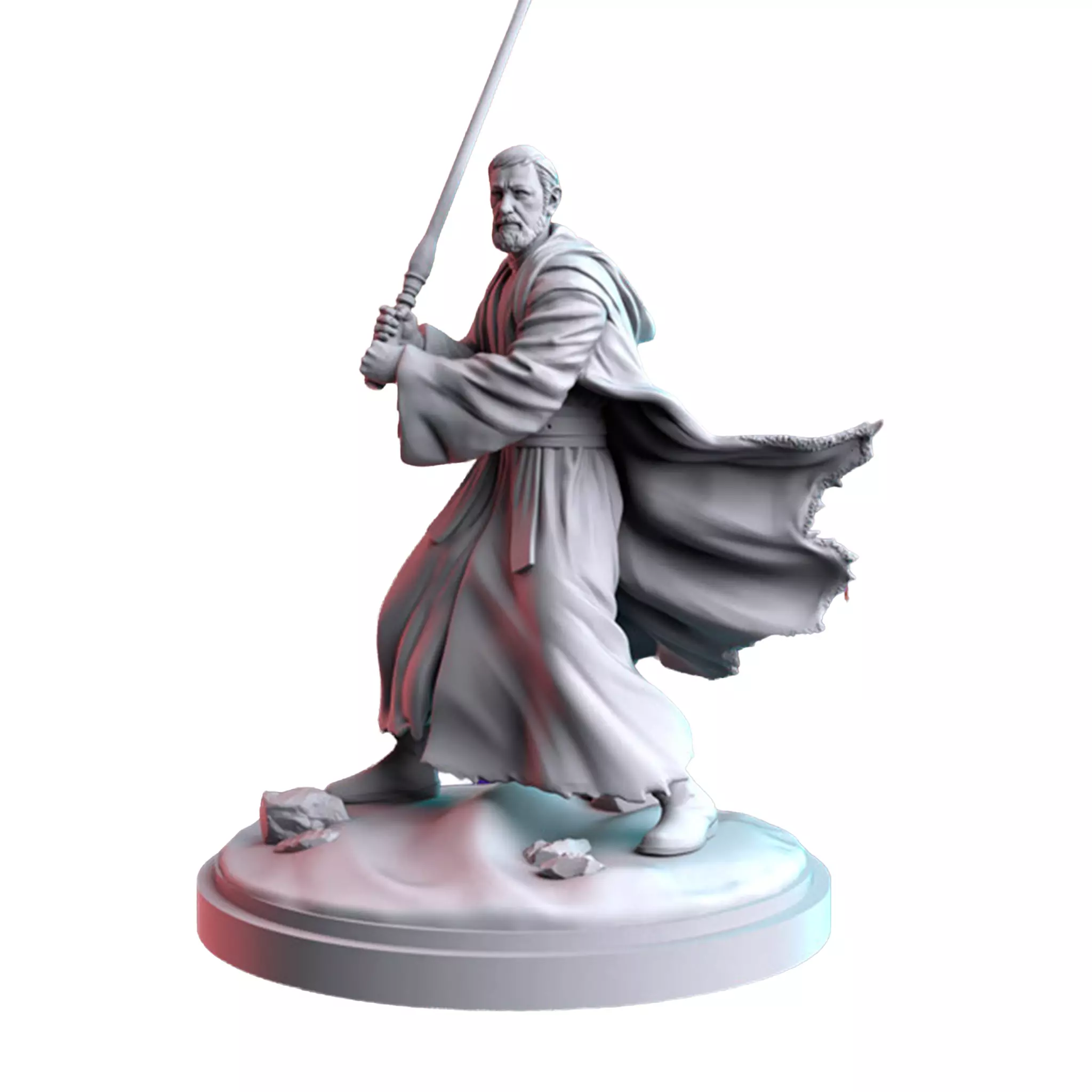 Old Man Kenobi 3D Print STL Miniature RPG 3D print model