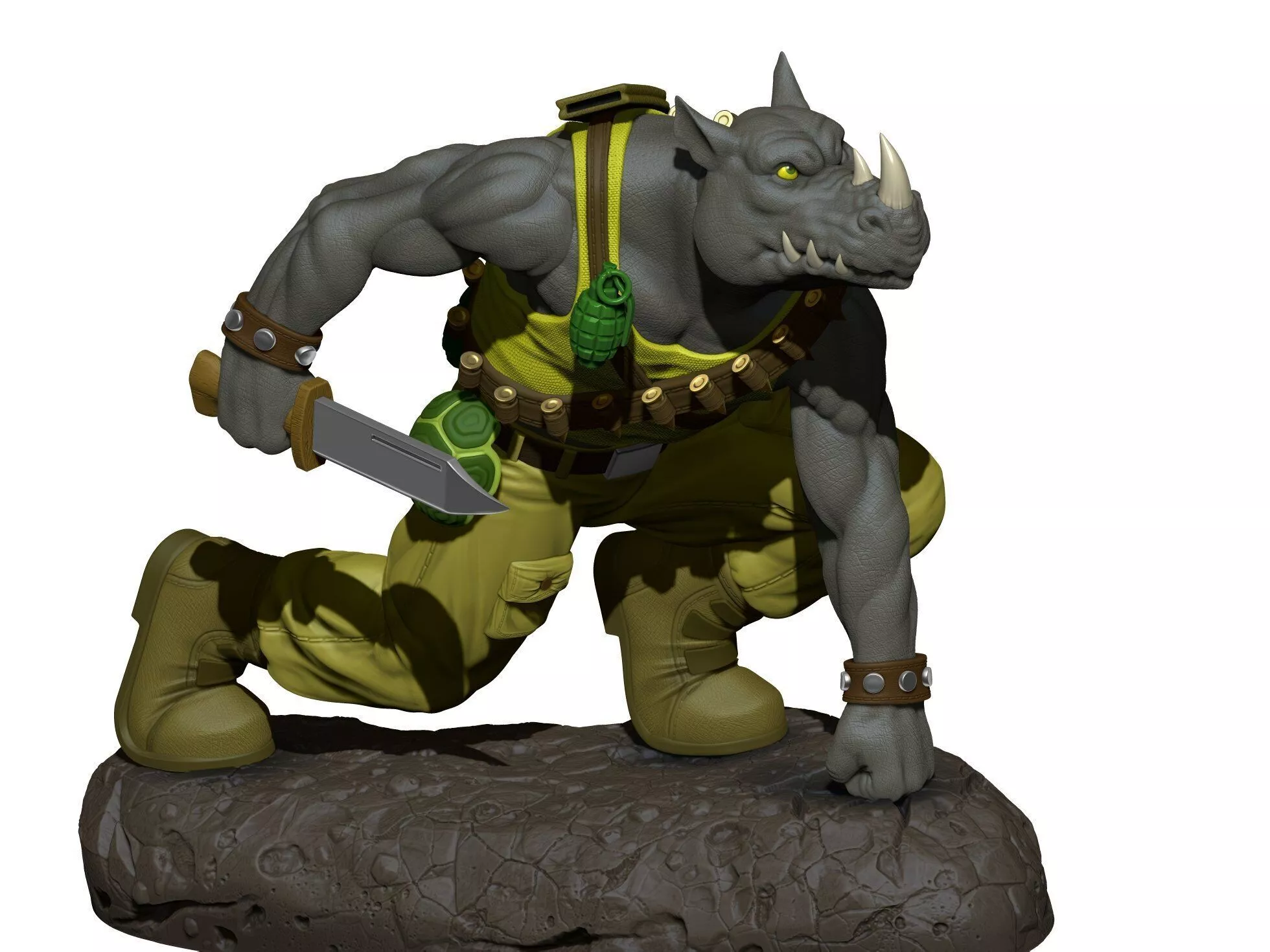 Rocksteady 1987 for 3d print stl 3D print model