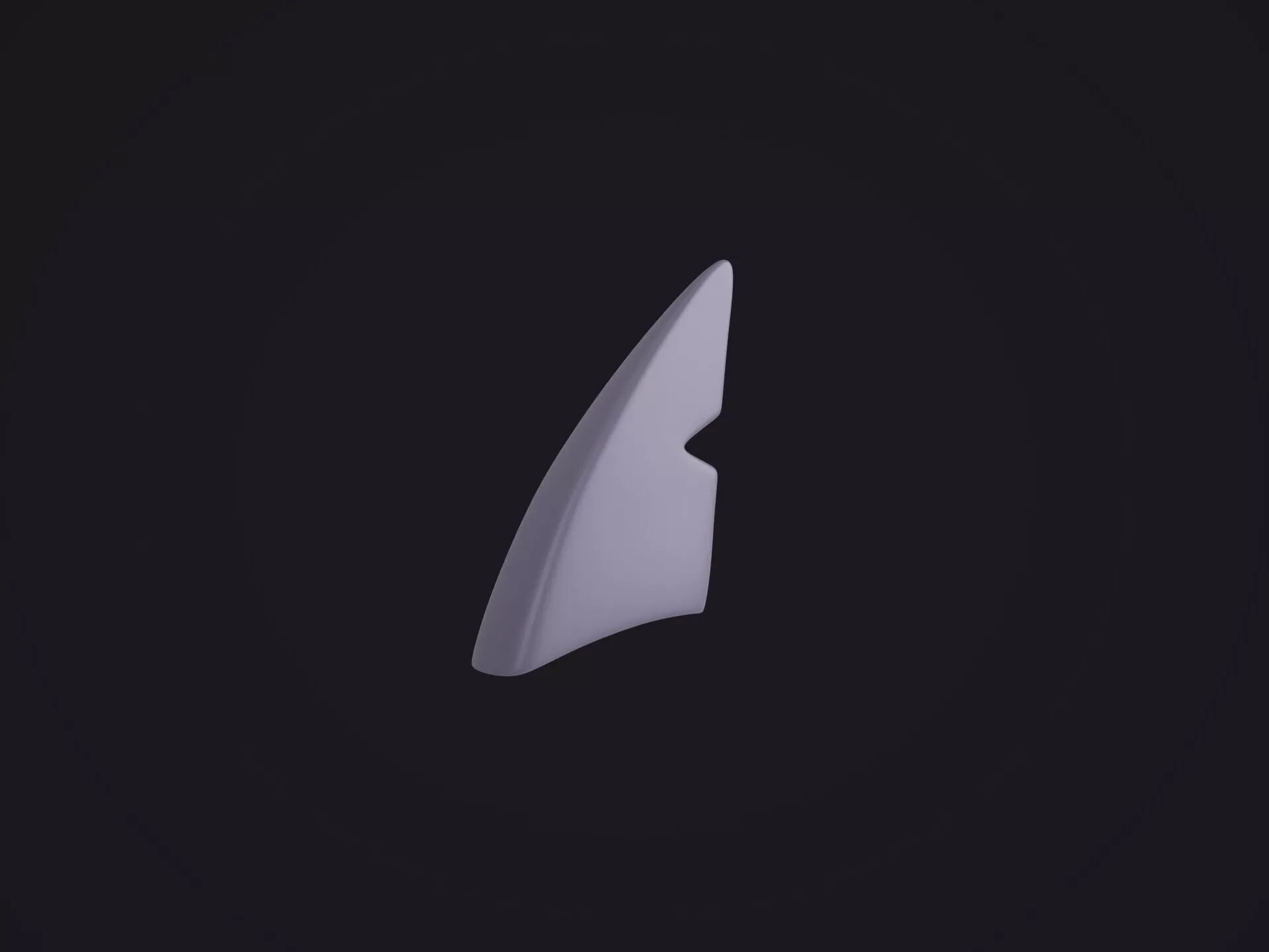 Shark fin 3D model