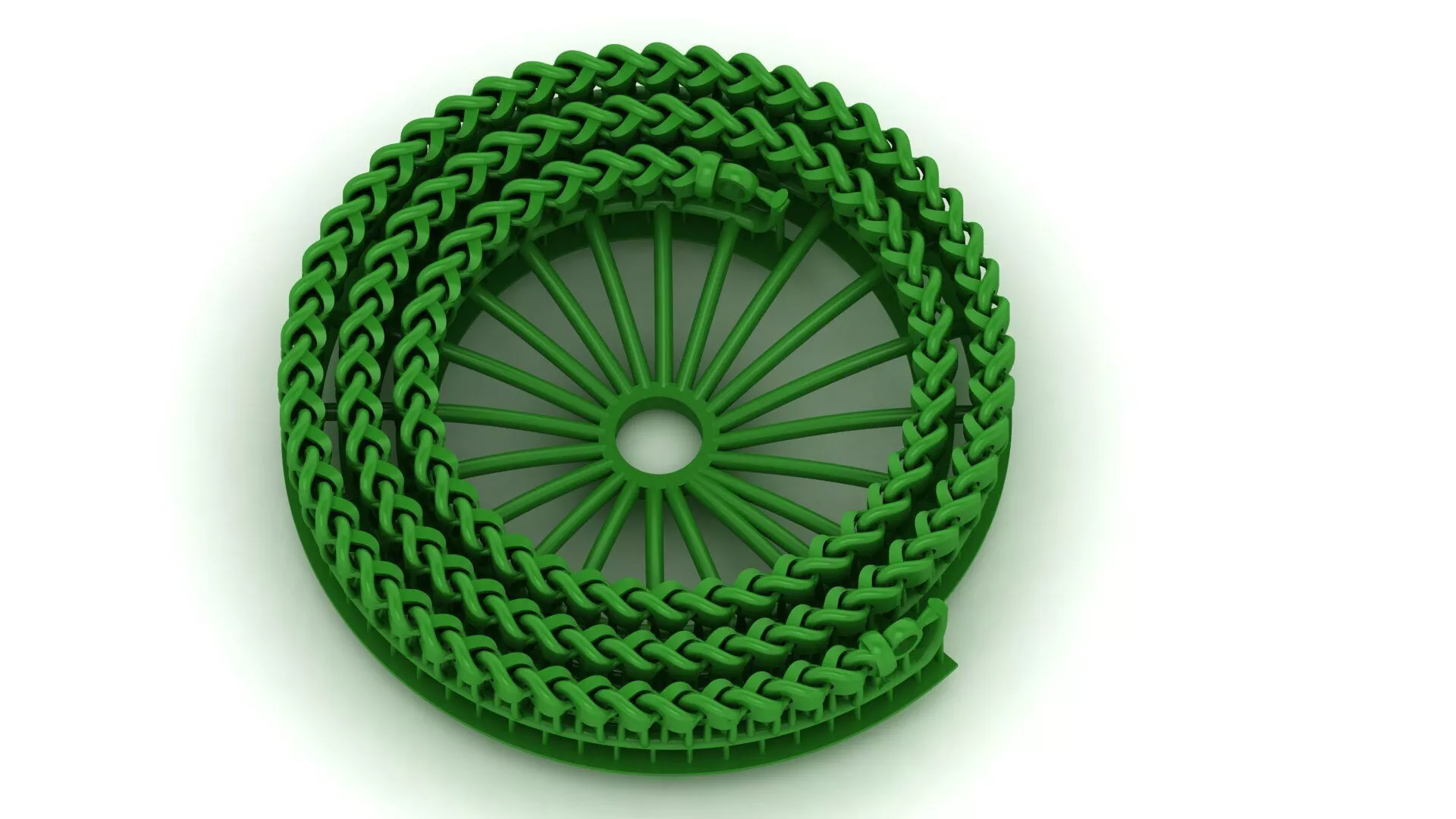 8mm Pre-Sprued Franco Chain Casting Tree STL 3D print model