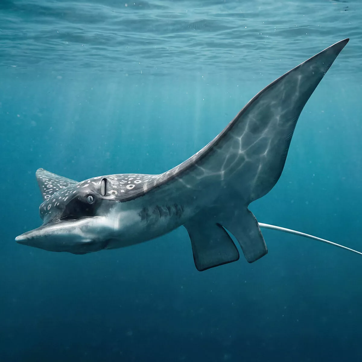 Spotted Eagle Ray Rigged For Maya 3D model