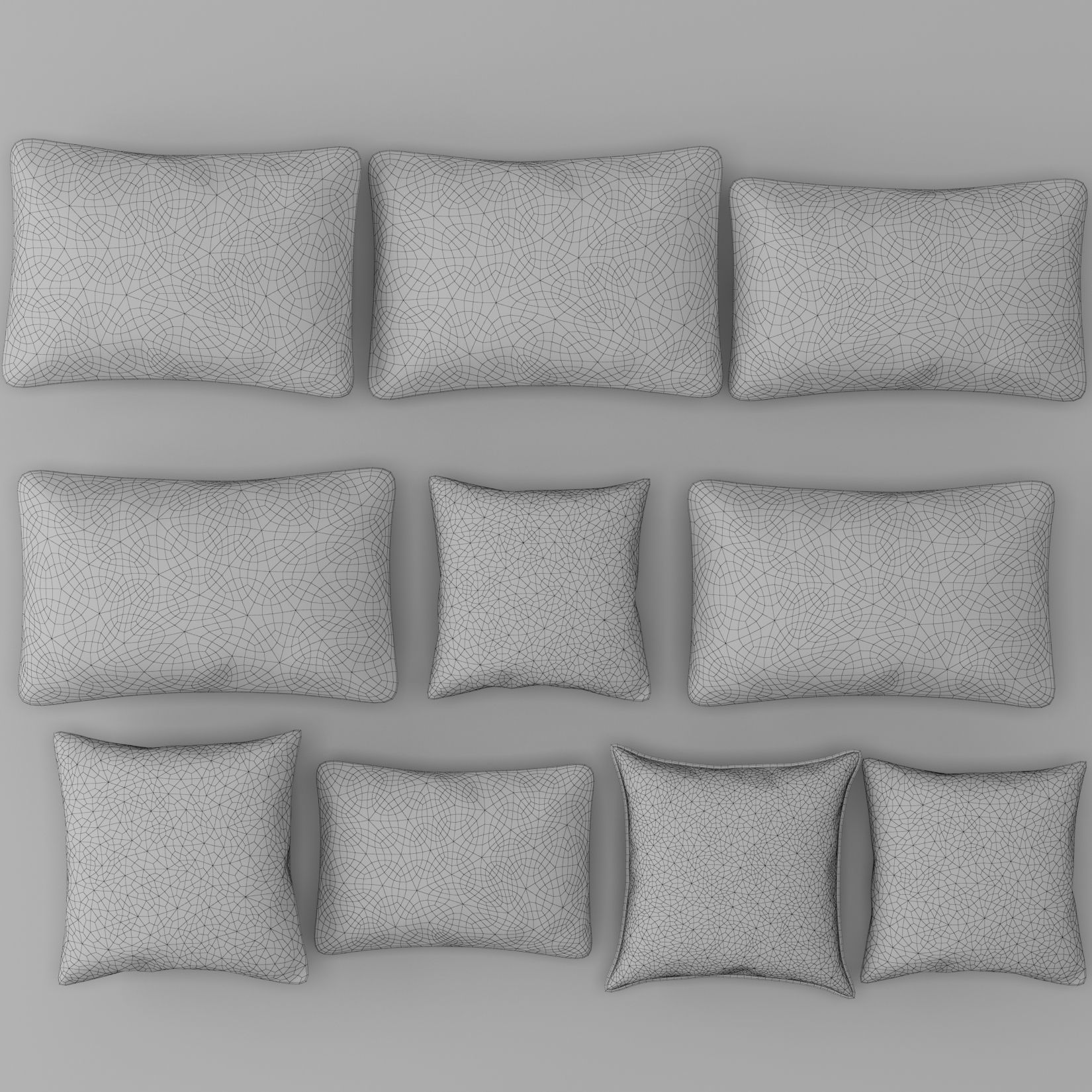 Decorative pillows 3D model_3
